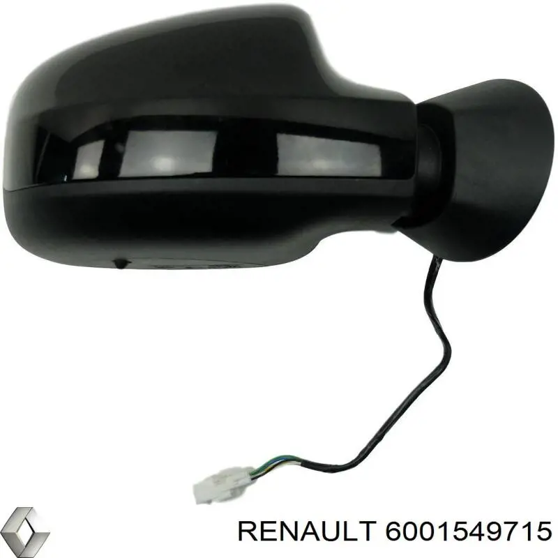 6001549715 Renault (RVI) placa sobreposta (tampa do espelho de retrovisão direito)