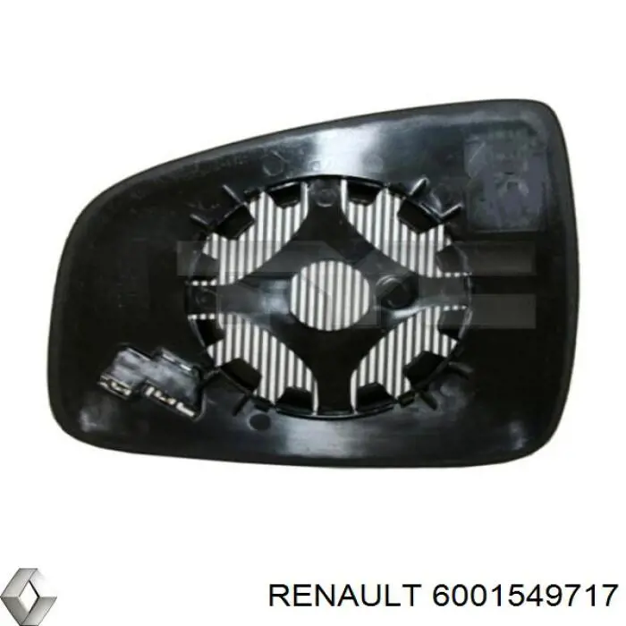 Cristal De Espejo Retrovisor Exterior Derecho 6001549717 Renault (RVI)