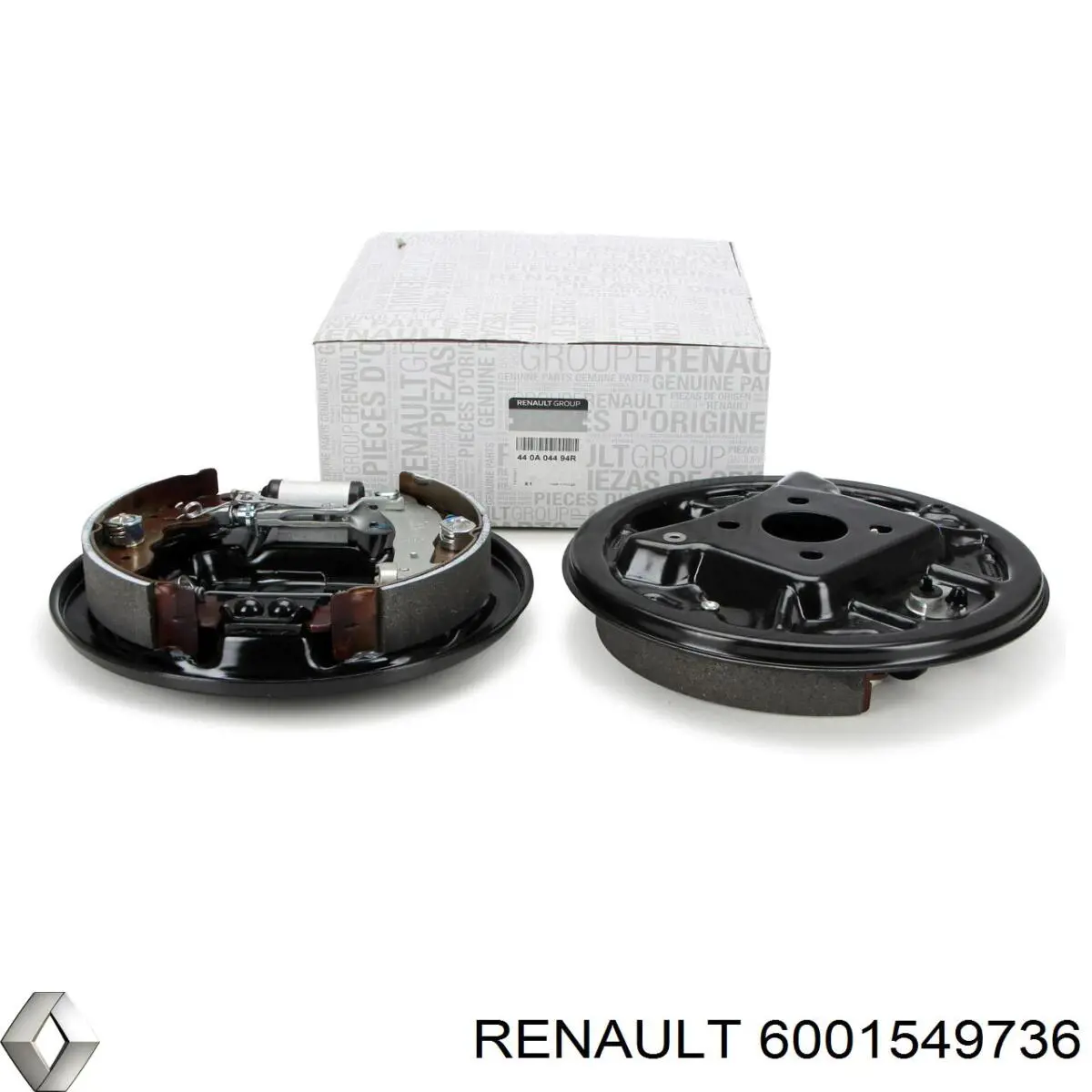 6001549736 Renault (RVI) колодки тормозные задние барабанные, в сборе с цилиндрами, комплект