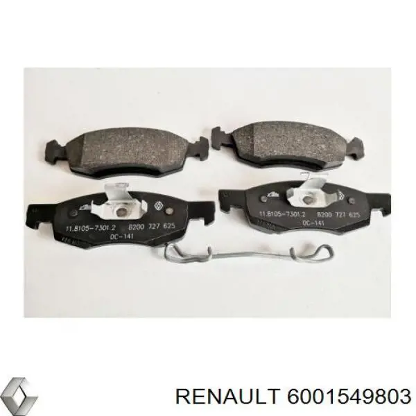 Передние тормозные колодки 6001549803 Renault (RVI)