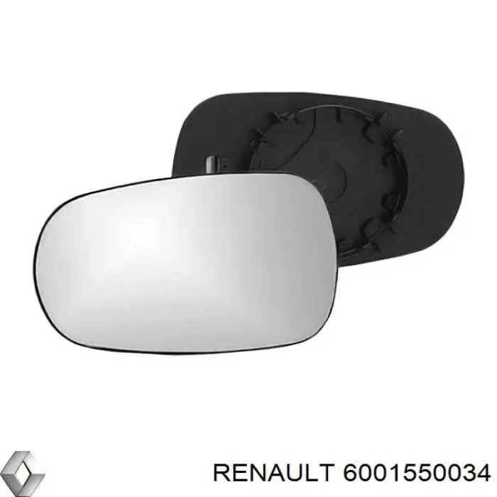 Зеркальный элемент зеркала заднего вида 6001550034 Renault (RVI)