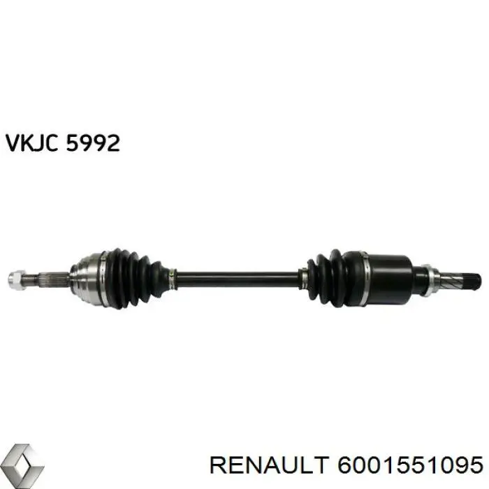 6001551095 Renault (RVI) полуось (привод передняя левая)