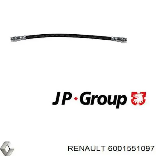 Tubo flexible de frenos trasero 6001551097 Renault (RVI)