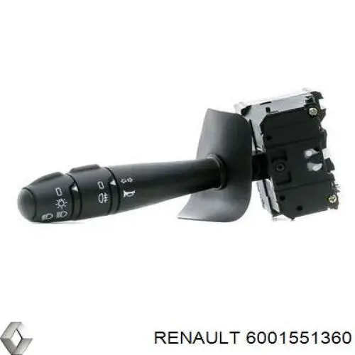 6001551360 Renault (RVI) comutador esquerdo instalado na coluna da direção