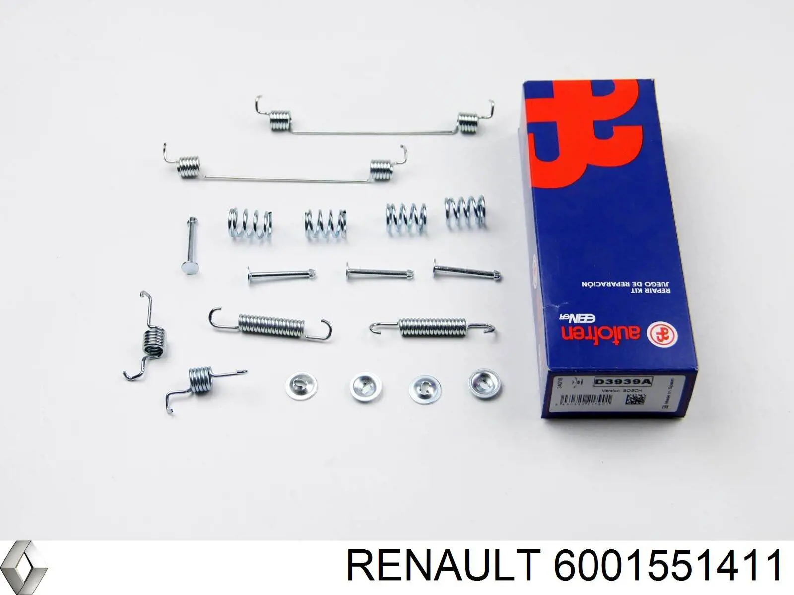 6001551411 Renault (RVI) монтажный комплект задних барабанных колодок