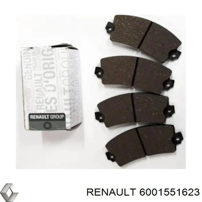 6001551623 Renault (RVI) колодки тормозные передние дисковые