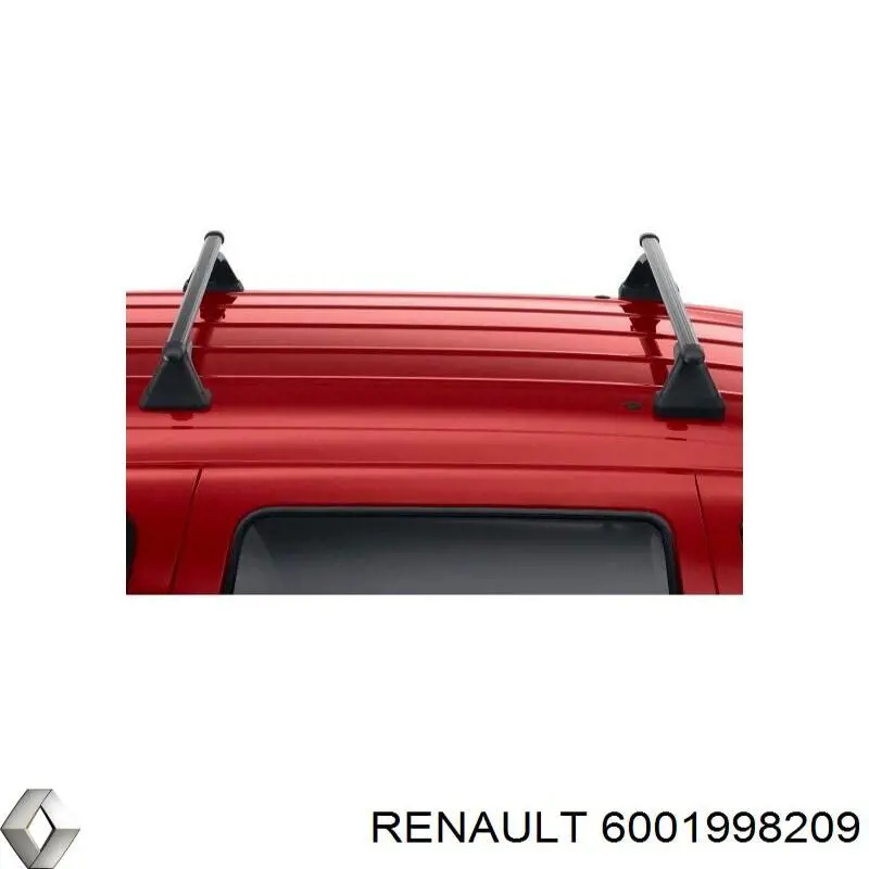 6001998209 Renault (RVI) поперечины багажника крыши, комплект