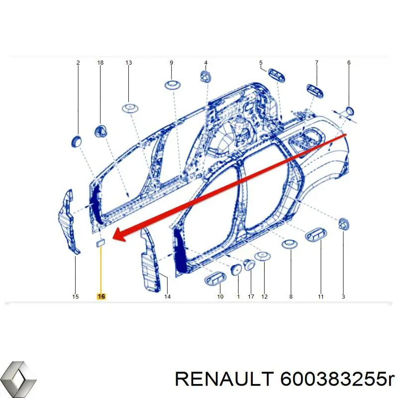  Renault (RVI) 600383255R