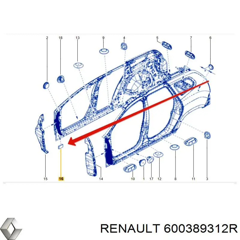 Купить 600389312R Renault (RVI) 