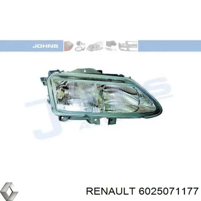 6025071177 Renault (RVI) фара левая
