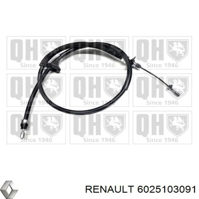 6025103091 Renault (RVI) cabo de embraiagem