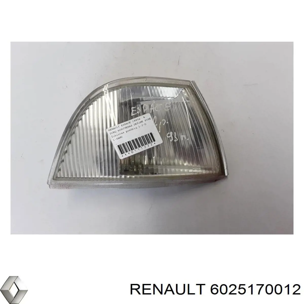 Указатель поворота правый Renault (RVI) 6025170012