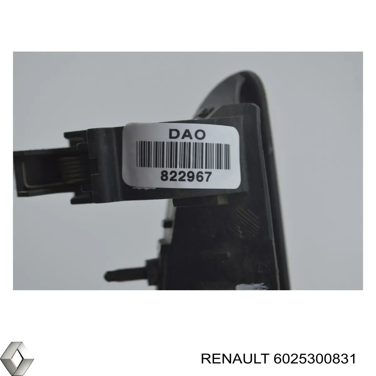 6025300831 Renault (RVI) maçaneta dianteira esquerda externa da porta