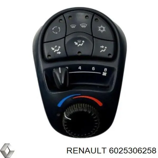 Блок управления кондиционером 6025306258 Renault (RVI)