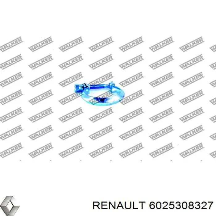 6025308327 Renault (RVI) хомут глушителя передний