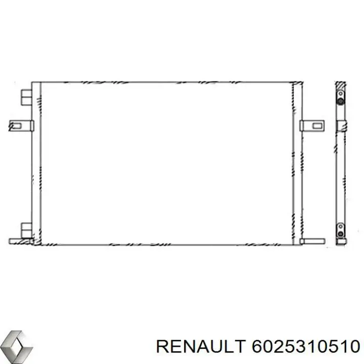 Конденсатор кондиционера Renault (RVI) 6025310510 цена, от 28.42 USD