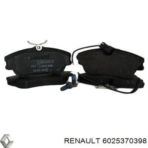 Передние тормозные колодки 6025370398 Renault (RVI)