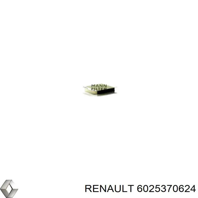 Купить 6025370624 Renault (RVI) Фильтр салона угольный