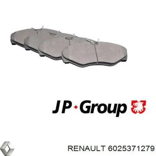 Pastillas de freno delanteras 6025371279 Renault (RVI)