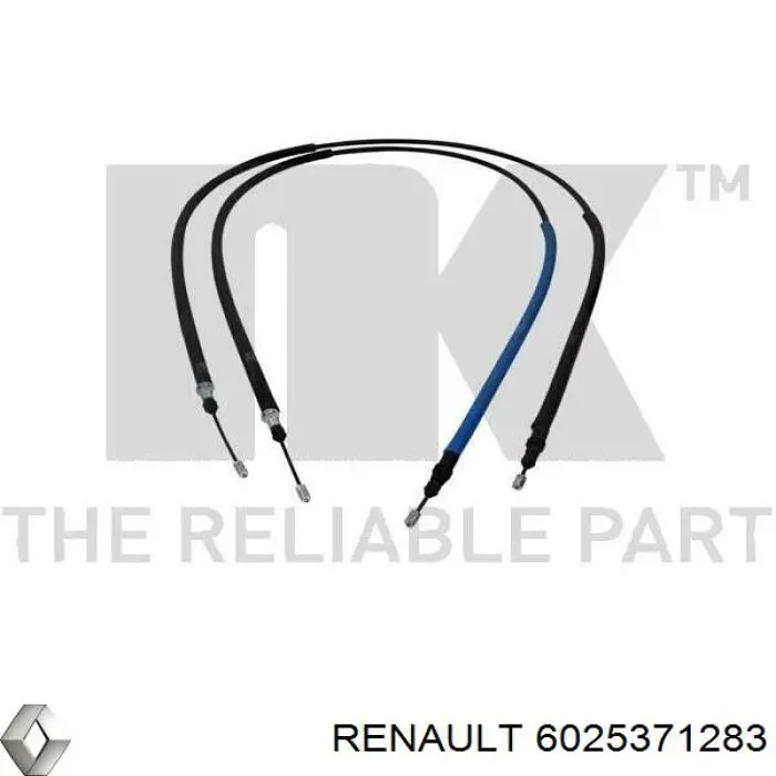 Трос ручного тормоза, комплект на авто 6025371283 Renault (RVI)