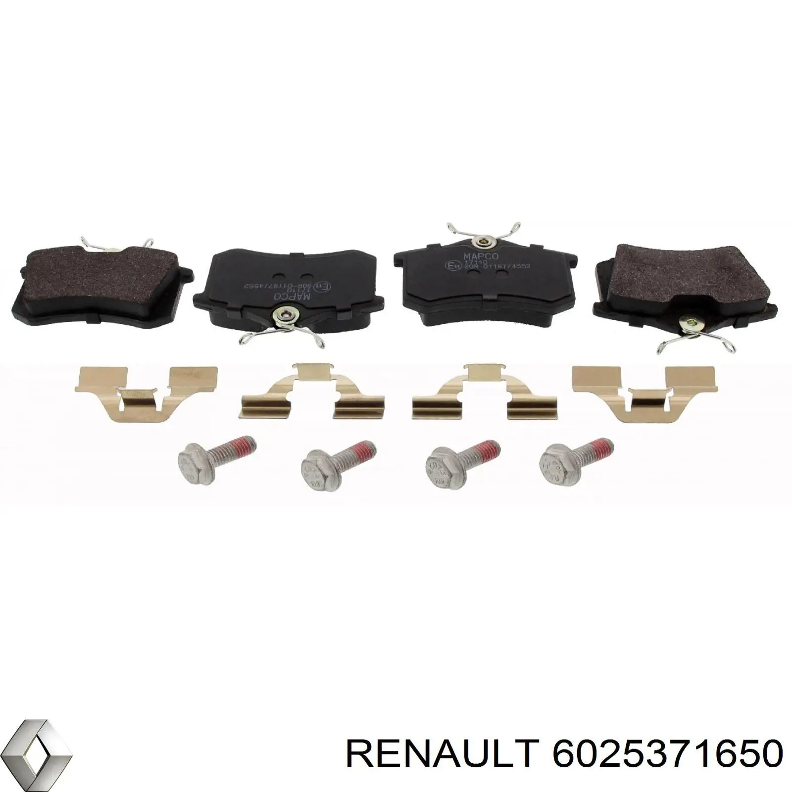 Задние тормозные колодки 6025371650 Renault (RVI)
