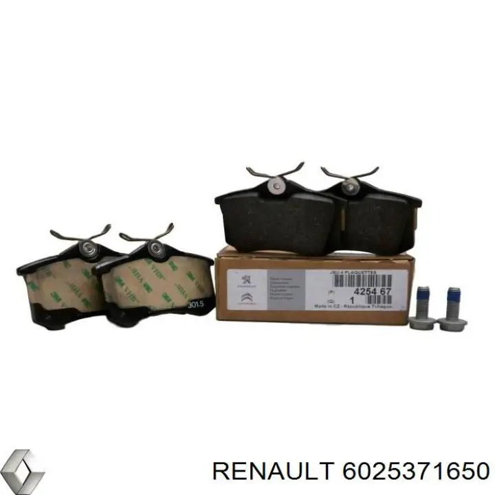 Купить 6025371650 Renault (RVI) Колодки тормозные задние, дисковые