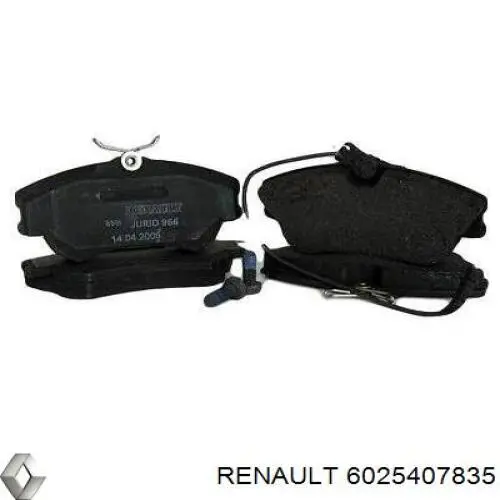 Передние тормозные колодки 6025407835 Renault (RVI)