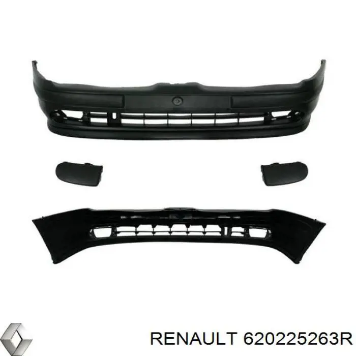 Передний бампер 620225263R Renault (RVI)