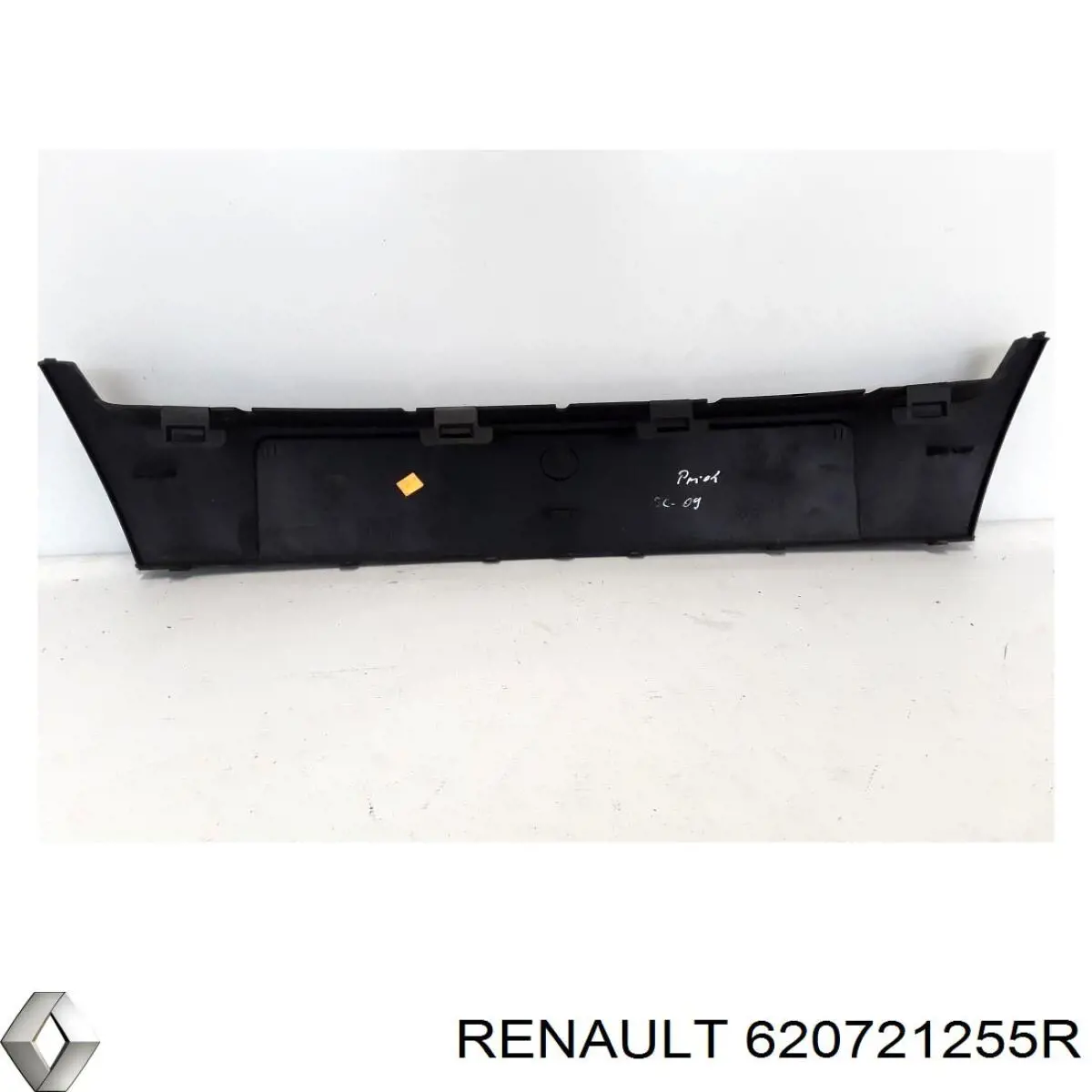 620721255R Renault (RVI) placa sobreposta central do pára-choque dianteiro