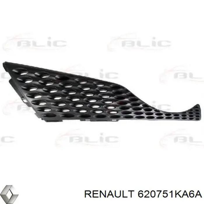 Решетка радиатора левая 620751KA6A Renault (RVI)