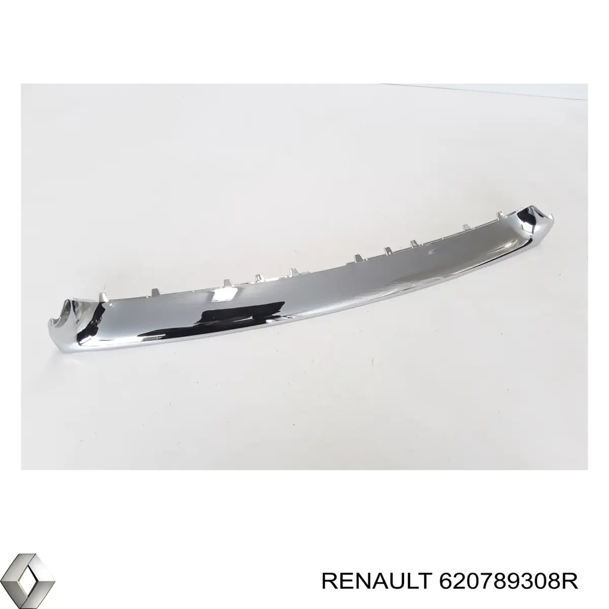 620789308R Renault (RVI) moldura superior de grelha do pára-choque dianteiro