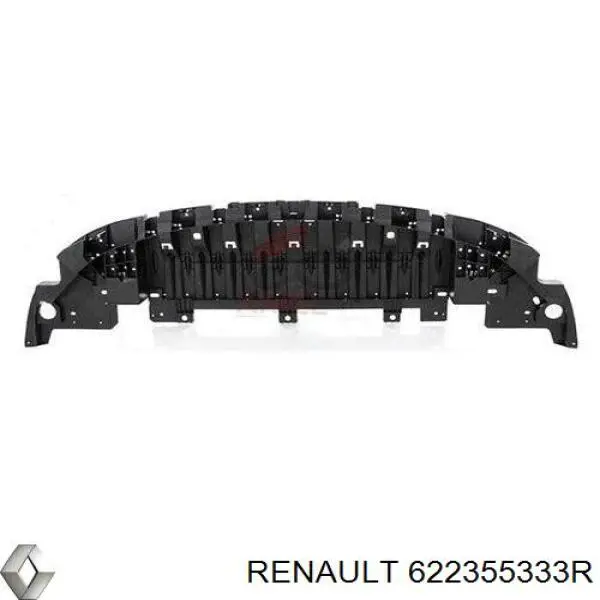 622355333R Renault (RVI) proteção do pára-choque dianteiro