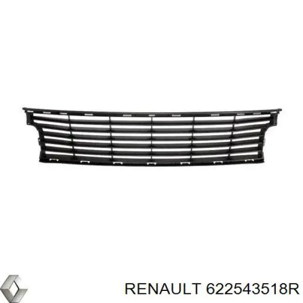 622543518R Renault (RVI) grelha do pára-choque dianteiro