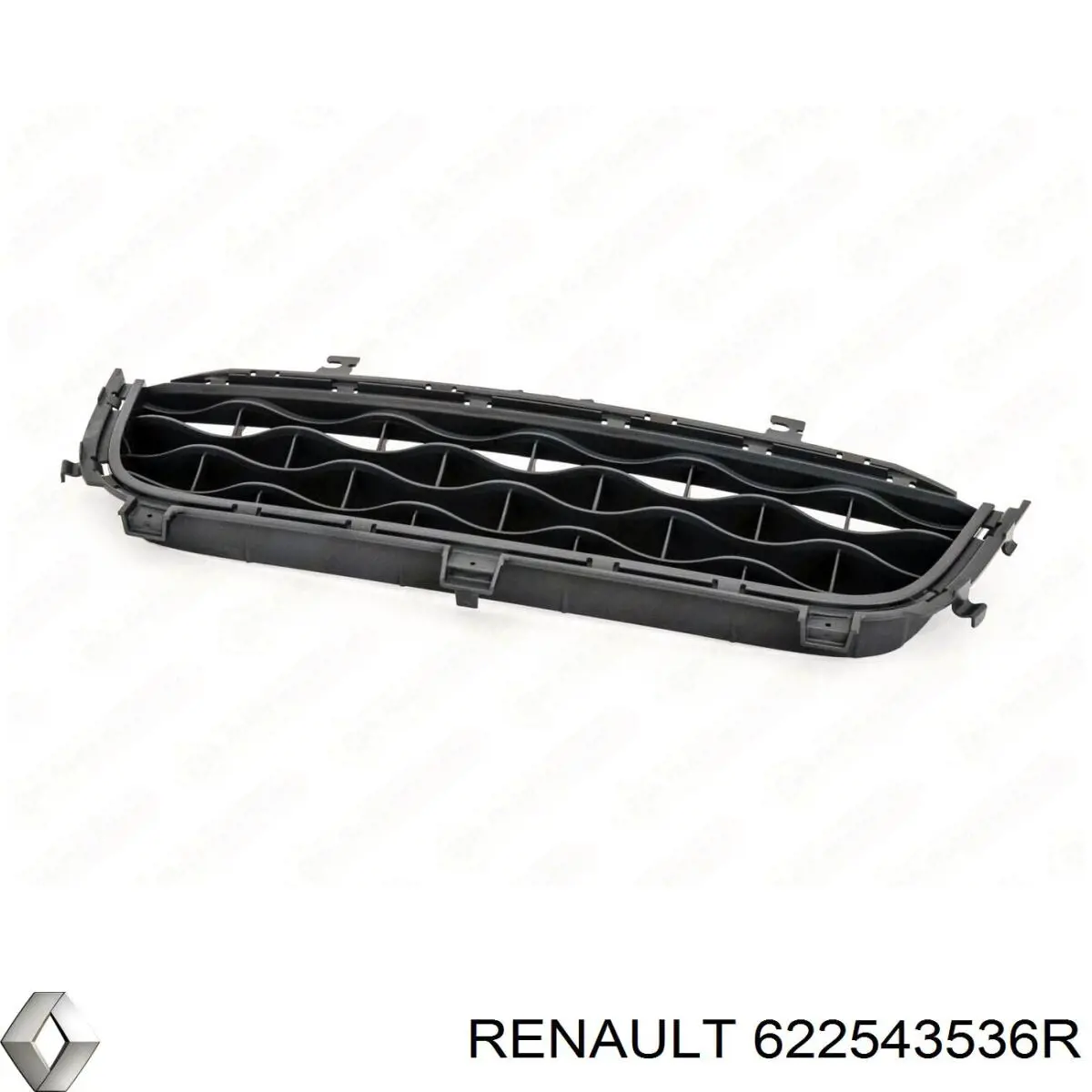 Решетка бампера переднего центральная на Renault Megane III 