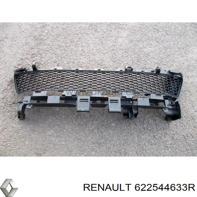 622544633R Renault (RVI) grelha central do pára-choque dianteiro