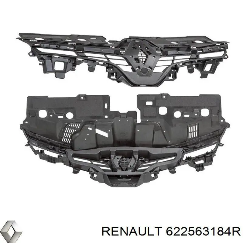 Облицовка радиатора Renault (RVI) 622563184R цена, от 32.61 USD