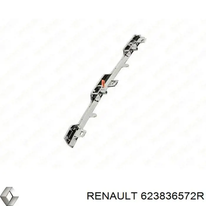 Молдинг решетки радиатора верхний на Renault DUSTER HM