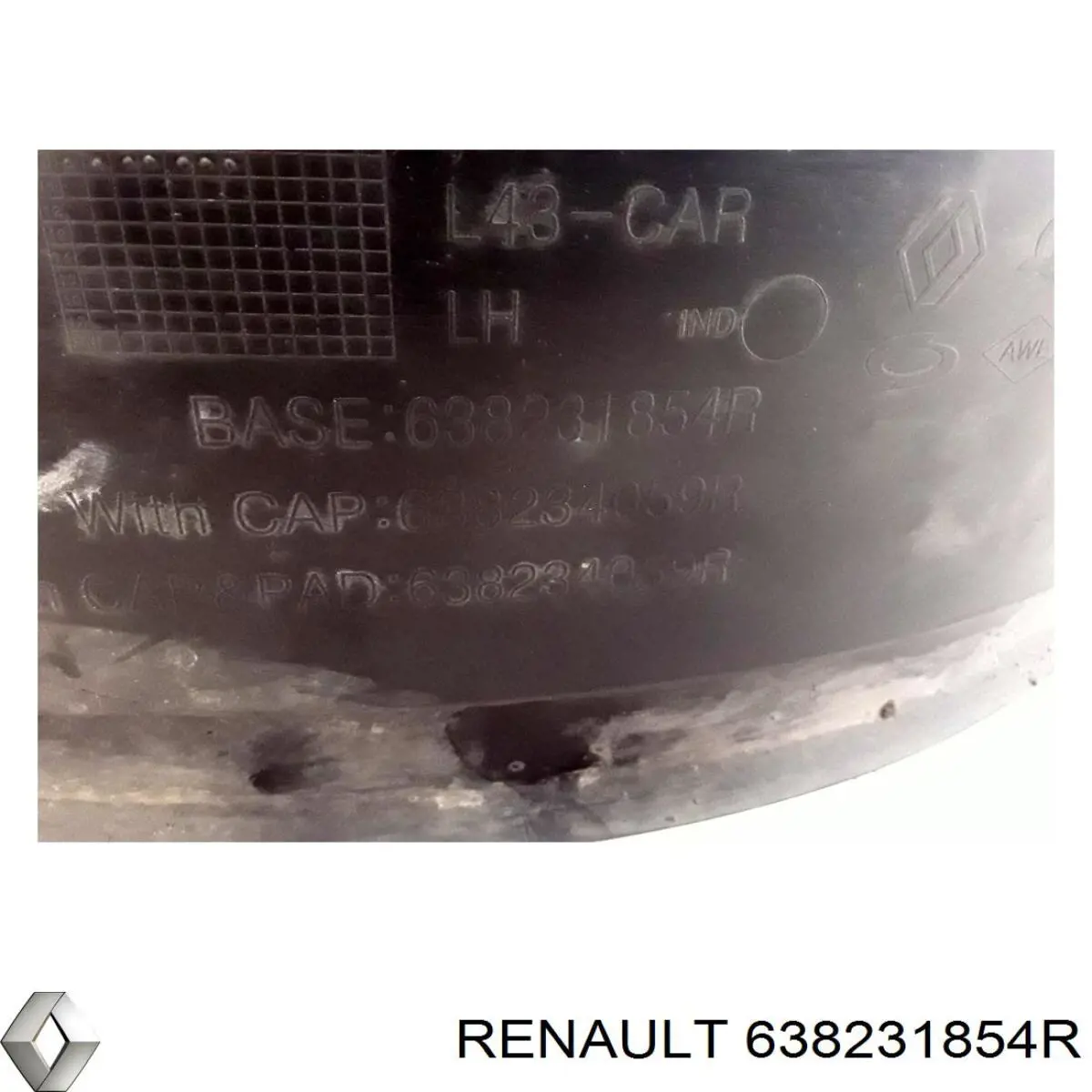 Купить 638231854R Renault (RVI) Подкрылок передний левый
