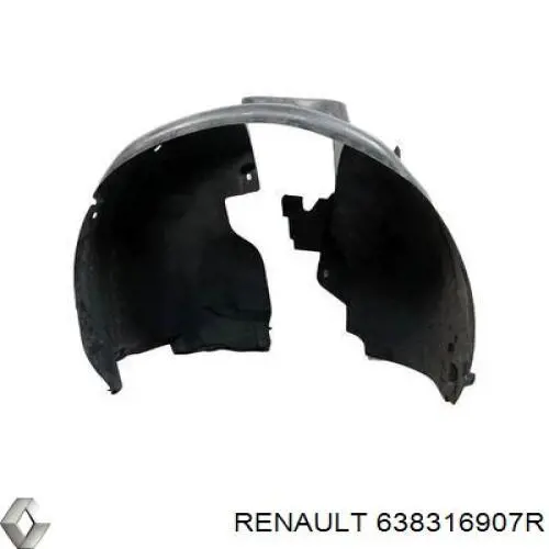Щиток грязезащитный передней арки крыла Renault (RVI) 638316907R цена, от 12.01 USD