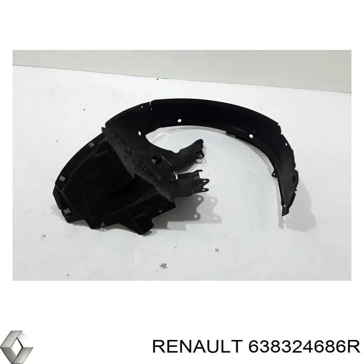 Правый подкрылок переднего крыла Renault (RVI) 638324686R цена, от 214.37 USD
