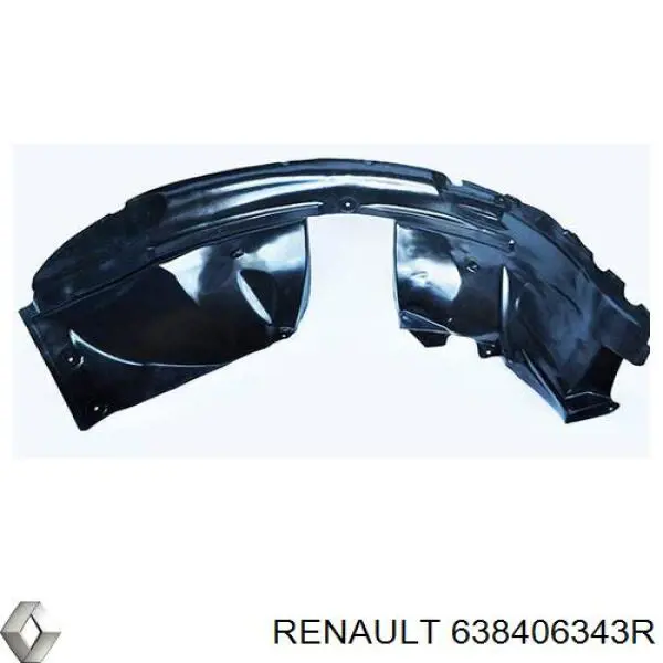 Подкрылок крыла переднего правый Renault (RVI) 638406343R