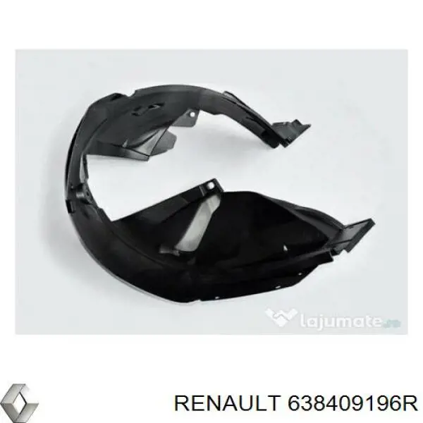 Подкрылок крыла переднего правый Renault (RVI) 638409196R