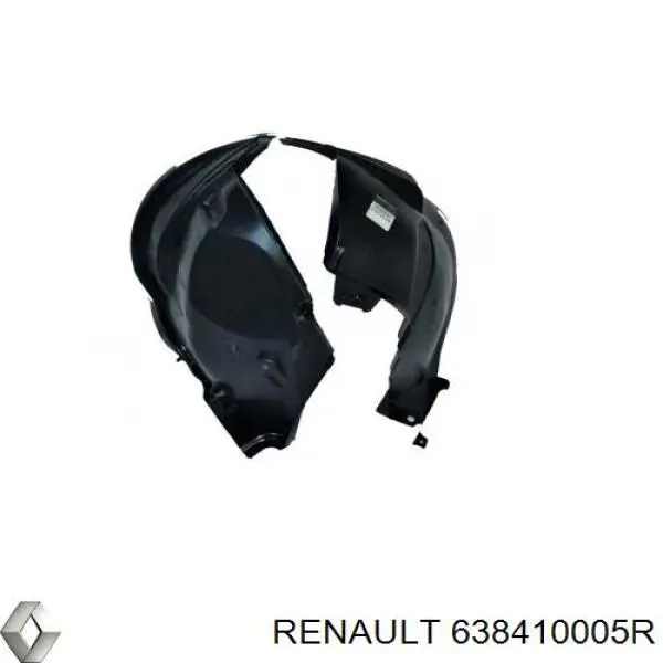 Подкрылок крыла переднего левый Renault (RVI) 638410005R цена, от 37.75 USD