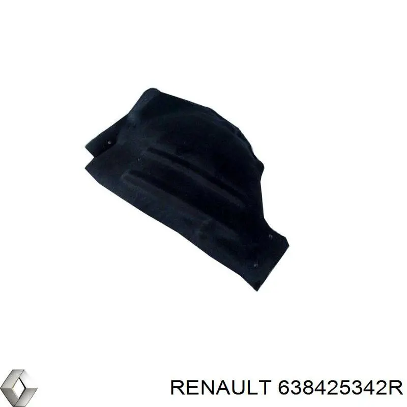 Подкрылок крыла переднего правый задний Renault (RVI) 638425342R цена, от 15.98 USD