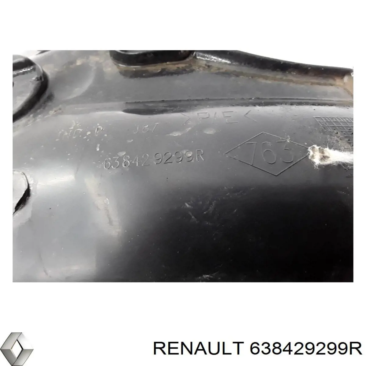 Подкрылок крыла переднего правый задний 638429299R Renault (RVI)