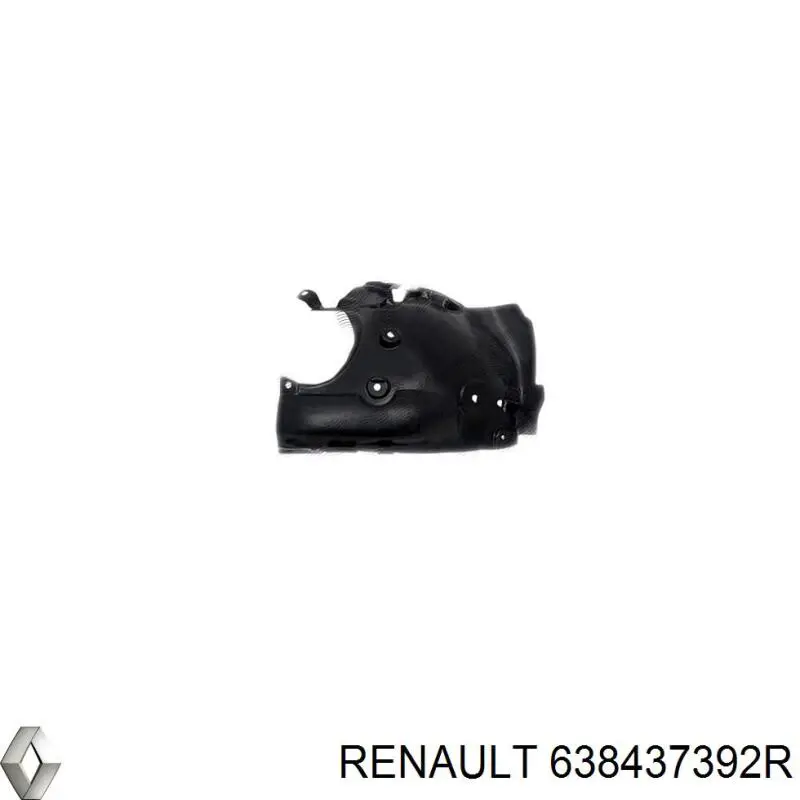 Подкрылок крыла переднего левый задний 638437392R Renault (RVI)