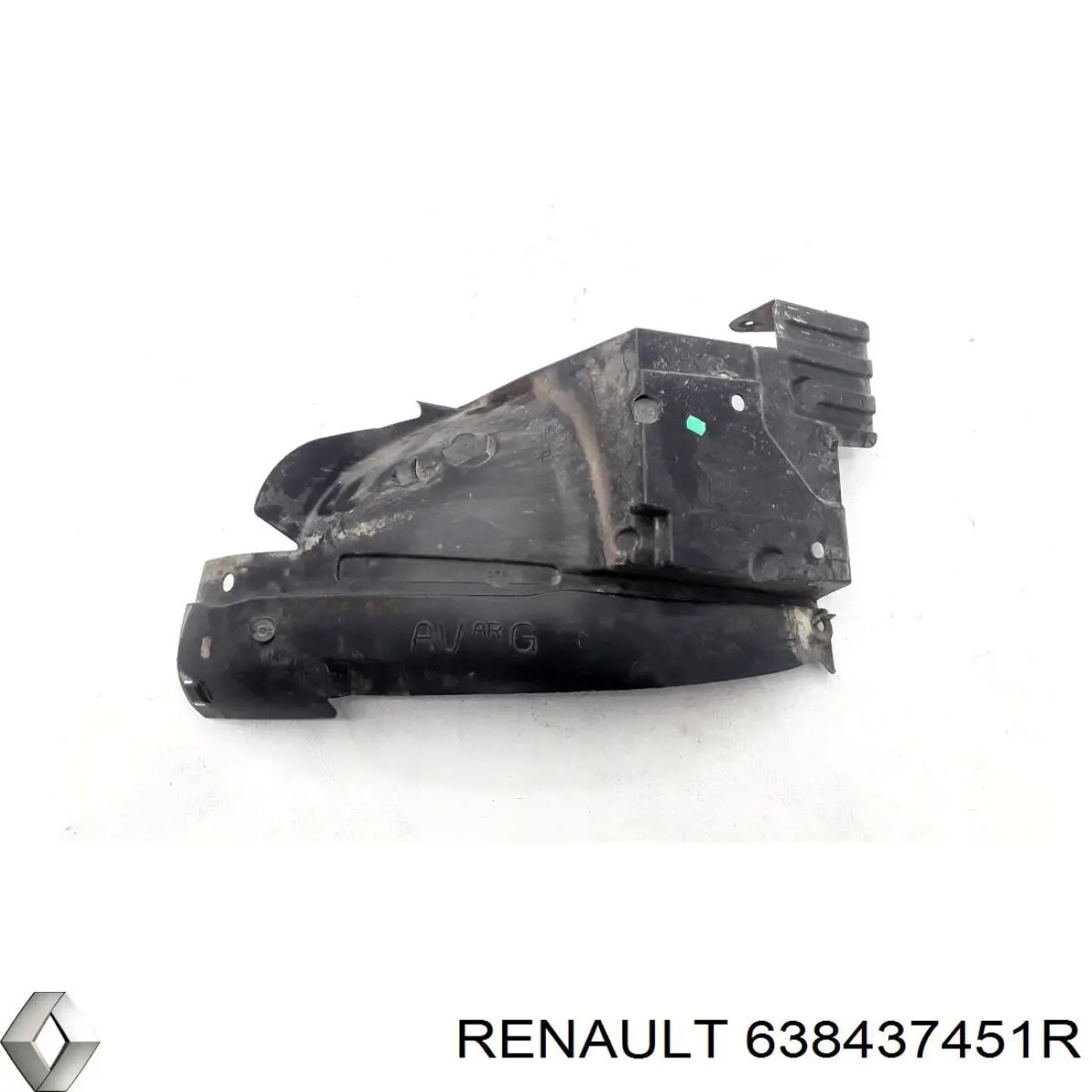Подкрылок переднего крыла, левый задний Renault (RVI) 638437451R