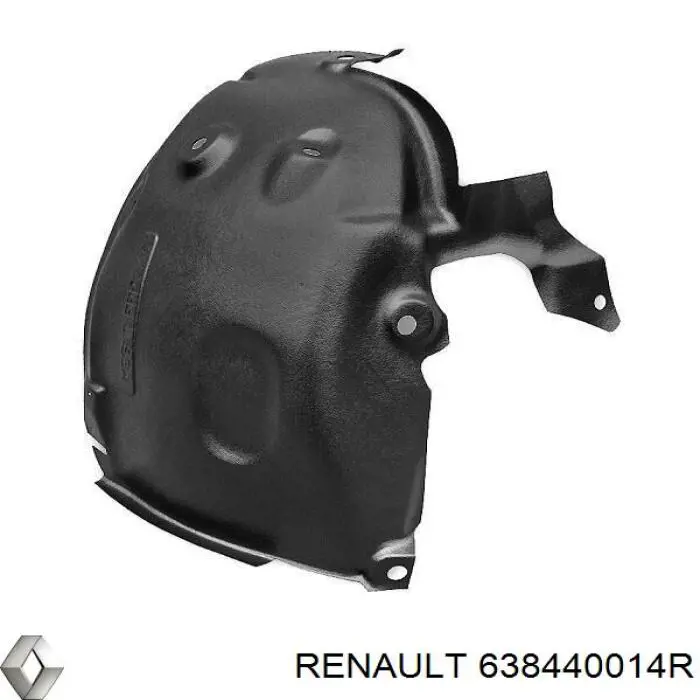 Guarda-barras direito dianteiro do pára-lama dianteiro para Renault Fluence (B3)