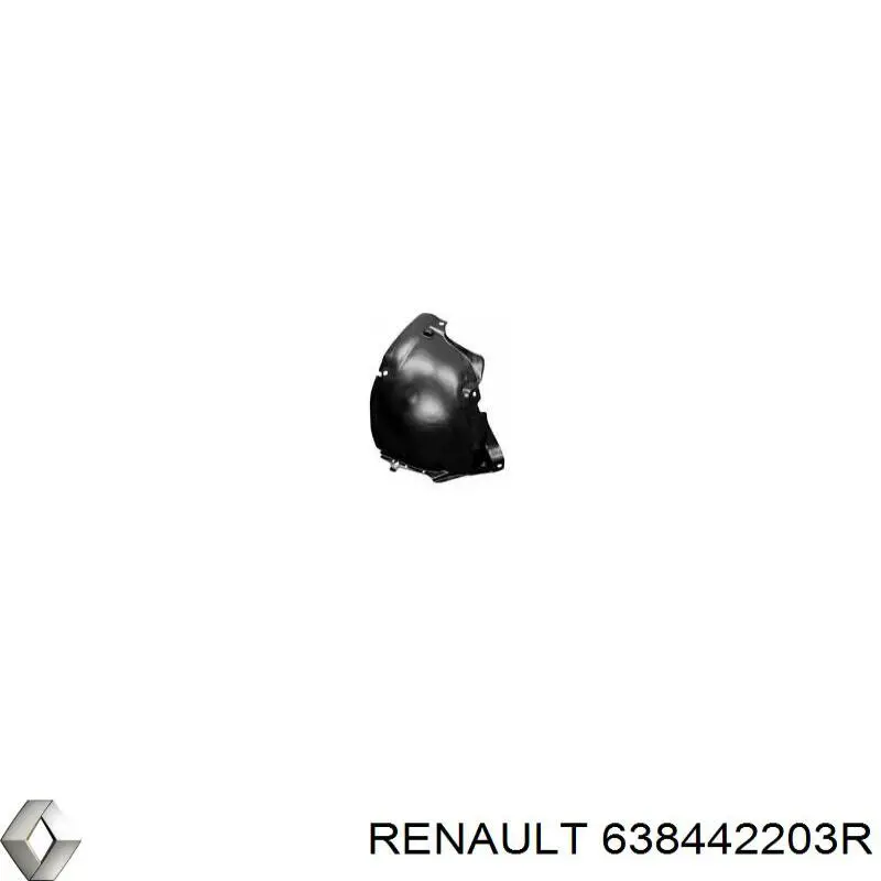 Подкрылок крыла переднего правый передний Renault (RVI) 638442203R цена, от 46.02 USD