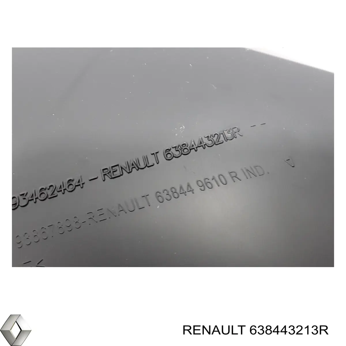 Подкрылок крыла переднего правый передний Renault (RVI) 638443213R